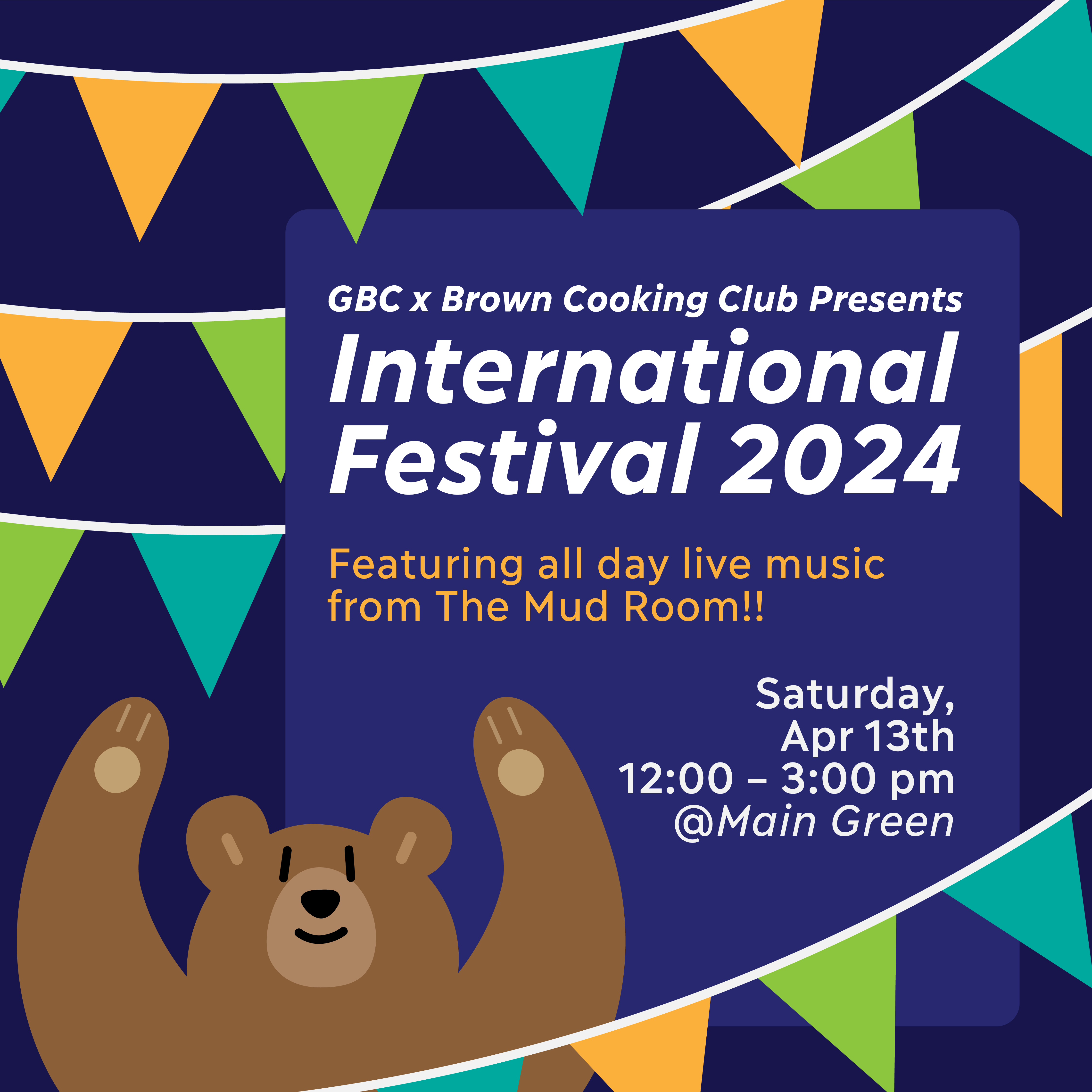 flyer for international festival 